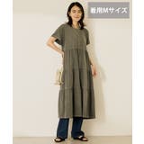 チャコールグレー | 【選べる丈】加工ティアードワンピース | AMERICAN HOLIC