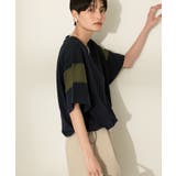 異素材ライン切替プルオーバー | AMERICAN HOLIC | 詳細画像1