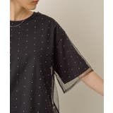 ラインストーンチュールレイヤードTシャツ | AMERICAN HOLIC | 詳細画像10