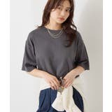 接触冷感スムースルーズクルーネックTシャツ | AMERICAN HOLIC | 詳細画像24