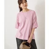 接触冷感スムースルーズクルーネックTシャツ | AMERICAN HOLIC | 詳細画像3