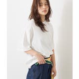オフホワイト | 接触冷感スムースルーズクルーネックTシャツ | AMERICAN HOLIC