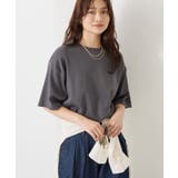 チャコールグレー | 接触冷感スムースルーズクルーネックTシャツ | AMERICAN HOLIC