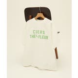 オフホワイト | デザインカレッジロゴプリントTシャツ | AMERICAN HOLIC