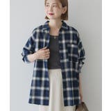 ネイビー | ビエラ起毛チェックシャツ | AMERICAN HOLIC