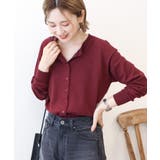 ソフトコットンクルーネックカーディガン | AMERICAN HOLIC | 詳細画像1