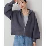 ZIPハイネックカーディガン | AMERICAN HOLIC | 詳細画像9