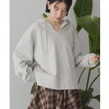 スキッパー裏毛パーカー | AMERICAN HOLIC | 詳細画像9 