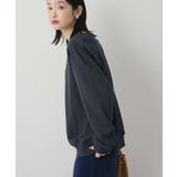 Vネックワンポイントロゴスウェットプルオーバー | AMERICAN HOLIC | 詳細画像3