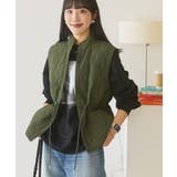 カーキ | ドロストキルティングベスト | AMERICAN HOLIC