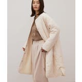 オフホワイト | あったかリバーシブルキルティングコート | AMERICAN HOLIC