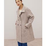 ヘリンボーンスタンドカラーコート | AMERICAN HOLIC | 詳細画像1 