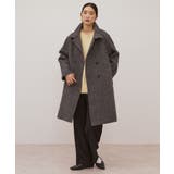 ヘリンボーンスタンドカラーコート | AMERICAN HOLIC | 詳細画像15 