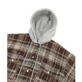 フード付きシャギーチェックシャツ | AMERICAN HOLIC | 詳細画像14 