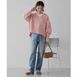 ワイドリブVネックプルオーバー | AMERICAN HOLIC | 詳細画像9 