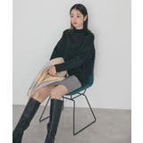 モックネックコクーンニットプルオーバー | AMERICAN HOLIC | 詳細画像3