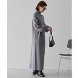 バイパチモックネックニットワンピース＜静電気軽減＞ | AMERICAN HOLIC | 詳細画像14 