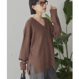 バイパチVネックニットプルオーバー＜静電気軽減＞ | AMERICAN HOLIC | 詳細画像8 