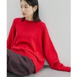 レッド | バイパチモックネックニットプルオーバー<静電気軽減> | AMERICAN HOLIC
