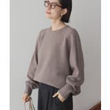 モカ | ラグランラメニットプルオーバー | AMERICAN HOLIC