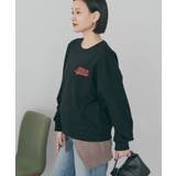 ワンポイントサガラ刺繍裏毛プルオーバー | AMERICAN HOLIC | 詳細画像3