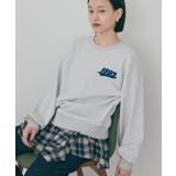 杢グレー | ワンポイントサガラ刺繍裏毛プルオーバー | AMERICAN HOLIC