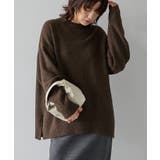 サイドスリットハイネックニットプルオーバー | AMERICAN HOLIC | 詳細画像18 