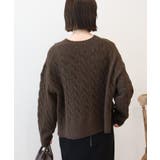 ミドルゲージケーブルニットプルオーバー | AMERICAN HOLIC | 詳細画像10