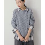 ミドルゲージケーブルニットプルオーバー | AMERICAN HOLIC | 詳細画像14