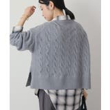 ミドルゲージケーブルニットプルオーバー | AMERICAN HOLIC | 詳細画像16