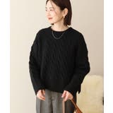 ミドルゲージケーブルニットプルオーバー | AMERICAN HOLIC | 詳細画像2