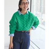 ミドルゲージケーブルニットプルオーバー | AMERICAN HOLIC | 詳細画像29