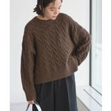 ミドルゲージケーブルニットプルオーバー | AMERICAN HOLIC | 詳細画像31