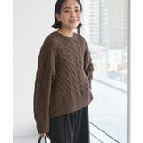 ミドルゲージケーブルニットプルオーバー | AMERICAN HOLIC | 詳細画像32