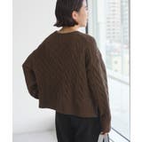 ミドルゲージケーブルニットプルオーバー | AMERICAN HOLIC | 詳細画像33