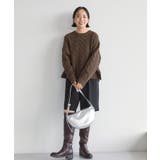 ミドルゲージケーブルニットプルオーバー | AMERICAN HOLIC | 詳細画像34