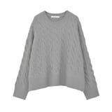 ミドルゲージケーブルニットプルオーバー | AMERICAN HOLIC | 詳細画像43