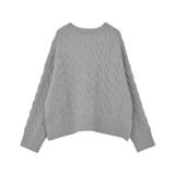 ミドルゲージケーブルニットプルオーバー | AMERICAN HOLIC | 詳細画像44