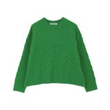 ミドルゲージケーブルニットプルオーバー | AMERICAN HOLIC | 詳細画像50