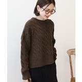 ミドルゲージケーブルニットプルオーバー | AMERICAN HOLIC | 詳細画像8