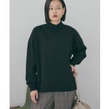 ブラック | ハイネックリブポンチプルオーバー | AMERICAN HOLIC