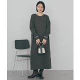 スムース起毛ボックスシルエットワンピース | AMERICAN HOLIC | 詳細画像11 