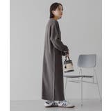 スムース起毛ボックスシルエットワンピース | AMERICAN HOLIC | 詳細画像10 