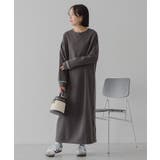 スムース起毛ボックスシルエットワンピース | AMERICAN HOLIC | 詳細画像7 