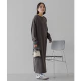 スムース起毛ボックスシルエットワンピース | AMERICAN HOLIC | 詳細画像9 