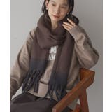 ブラウン | バイカラーシャギーマフラー | AMERICAN HOLIC