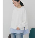 オフホワイト | シャツテールドッキングプルオーバー | AMERICAN HOLIC