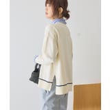 バイカラークルーネックニットプルオーバー | AMERICAN HOLIC | 詳細画像13 