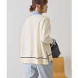 バイカラークルーネックニットプルオーバー | AMERICAN HOLIC | 詳細画像14 