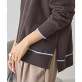 バイカラークルーネックニットプルオーバー | AMERICAN HOLIC | 詳細画像34 
